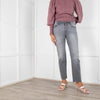 DL 1961 Mara Straight Mid Rise Ankle Jean in Overcast Raw