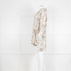 By Walid Grey Rose Floral Print Linen Shirt with Shorts Set