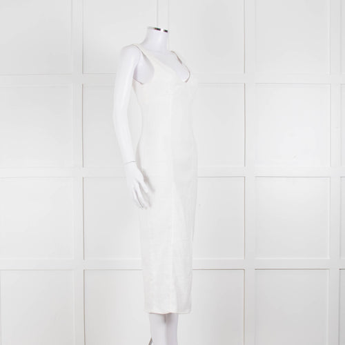 Bec + Bridge Cream Textured Sleeveless Dress