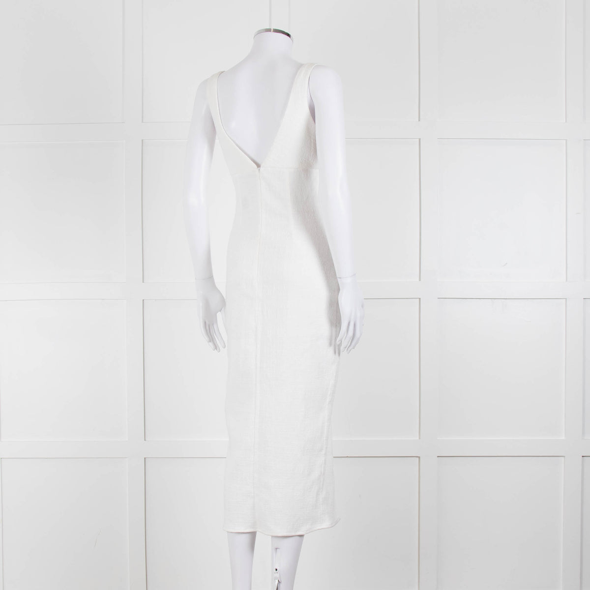 Bec + Bridge Cream Textured Sleeveless Dress