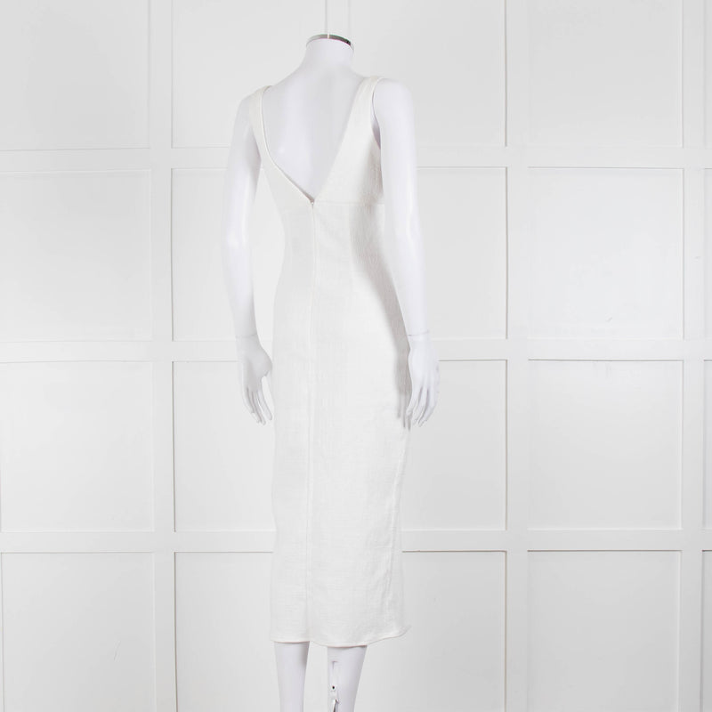 Bec + Bridge Cream Textured Sleeveless Dress