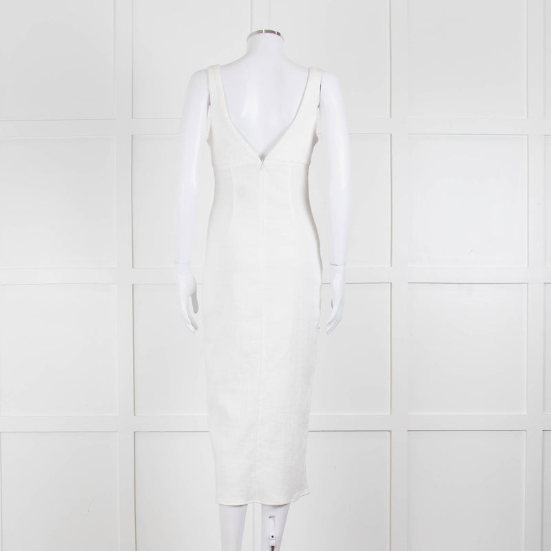 Bec + Bridge Cream Textured Sleeveless Dress