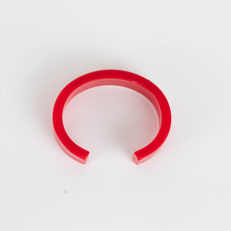 Christian Dior Red Acetate Cuff Bangle