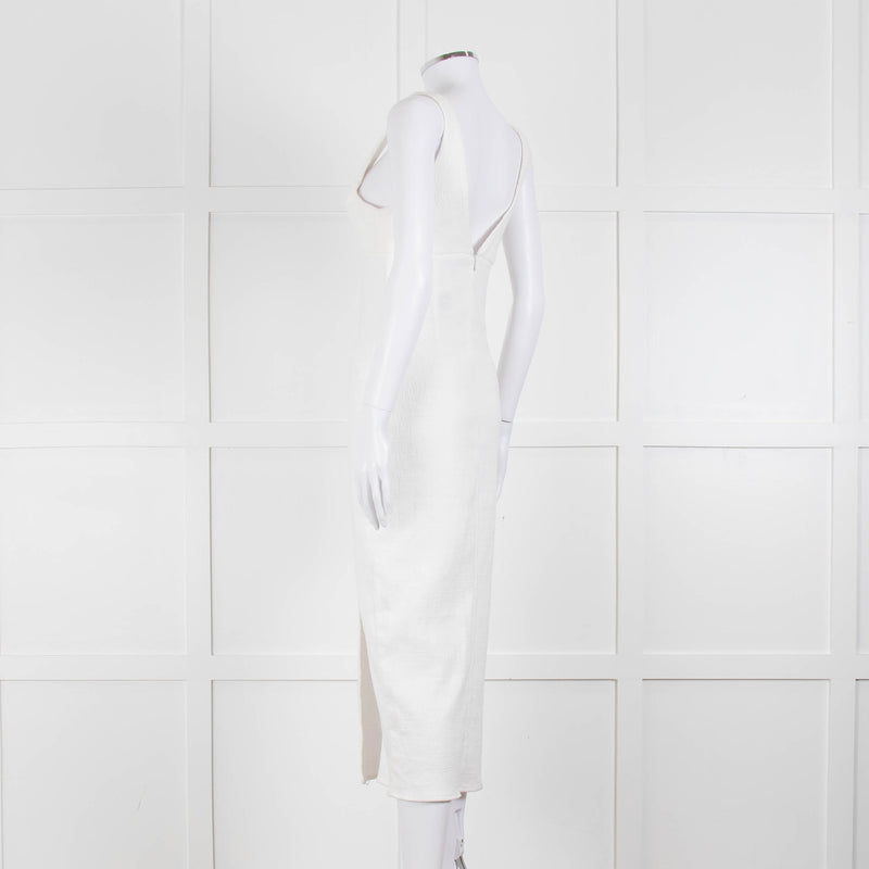 Bec + Bridge Cream Textured Sleeveless Dress