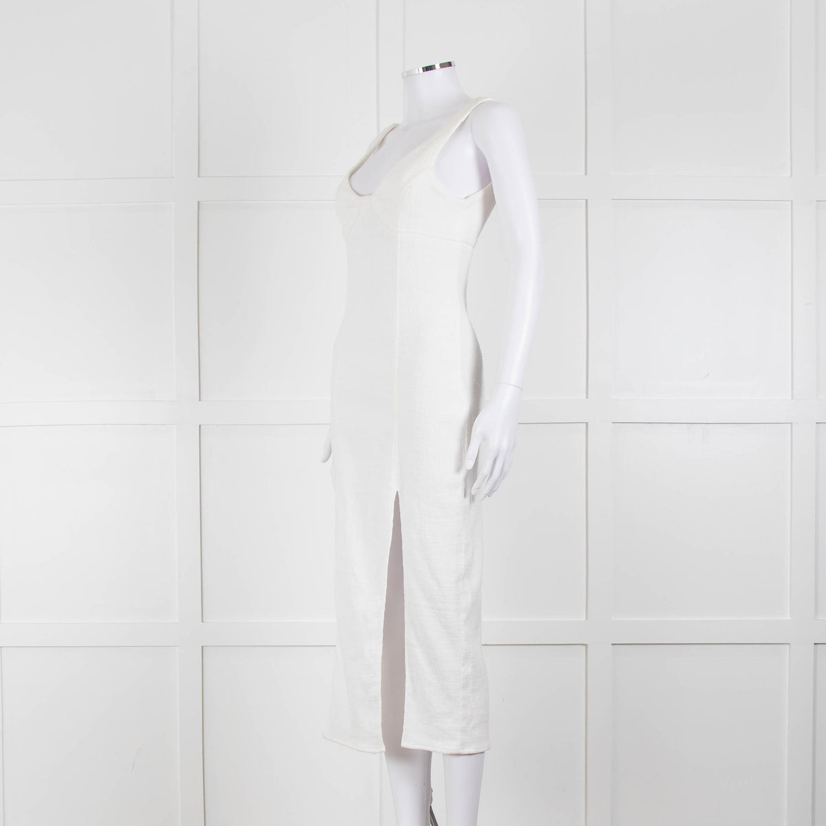 Bec + Bridge Cream Textured Sleeveless Dress
