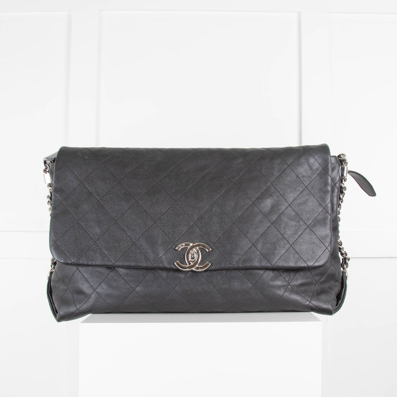Chanel Black Braided with Style Flap Bag