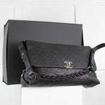 Chanel Black Braided with Style Flap Bag