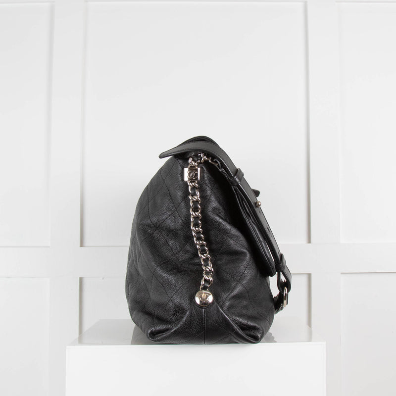 Chanel Black Braided with Style Flap Bag