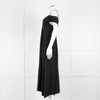 Vince Black Linen Blend Sleeveless Tiered Long Dress