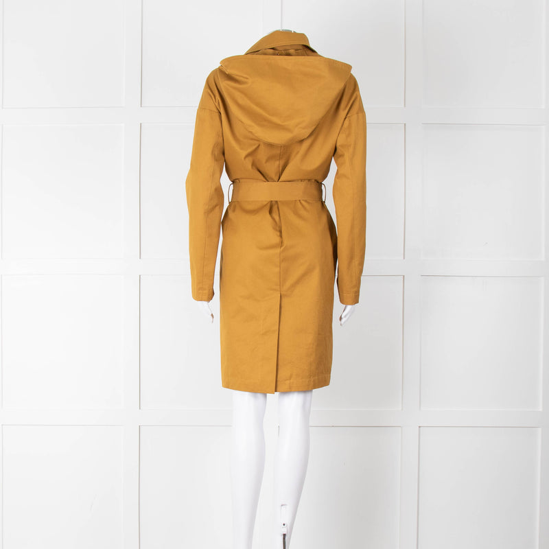 Sessun Mustard Hooded Spring Coat