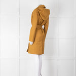 Sessun Mustard Hooded Spring Coat