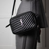 Saint Laurent Black Camera Lou Medium Bag