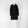 Moschino Black Wool Wide Frill Collar Coat