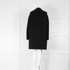 Moschino Black Wool Wide Frill Collar Coat