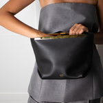 Khaite Black Aimee Clutch Bag