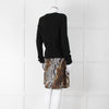 Equipment Black Animal Print Jumper Dress