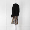 Equipment Black Animal Print Jumper Dress