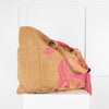Star Mela Hessian Tote With Pink Lining And Print