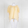 Joseph Yellow Cotton Oversized Top