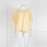 Joseph Yellow Cotton Oversized Top
