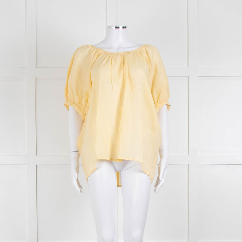 Joseph Yellow Cotton Oversized Top