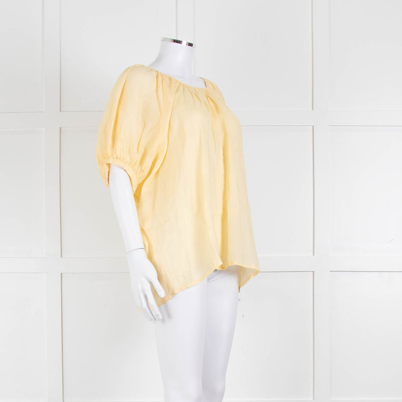 Joseph Yellow Cotton Oversized Top