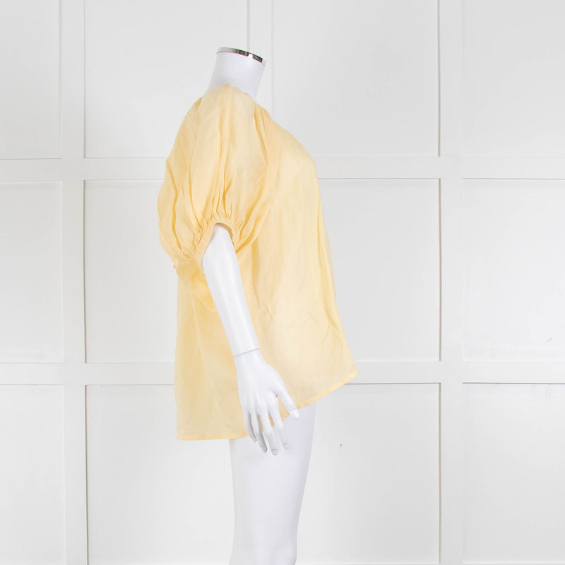 Joseph Yellow Cotton Oversized Top