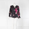 Joie Black Silk Floral Blouse