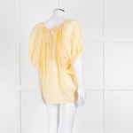 Joseph Yellow Cotton Oversized Top