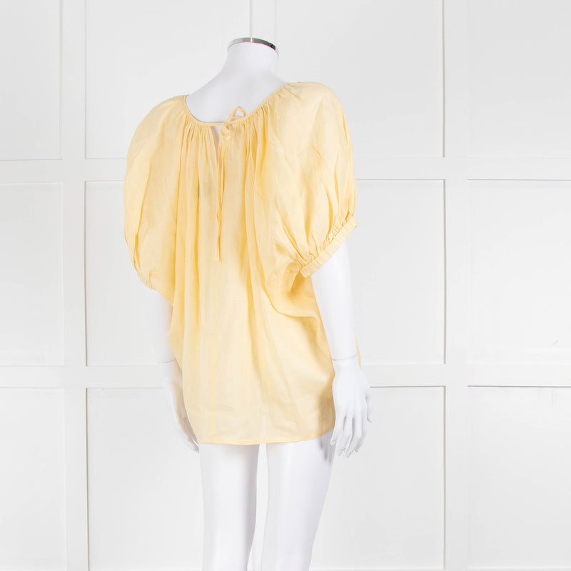 Joseph Yellow Cotton Oversized Top