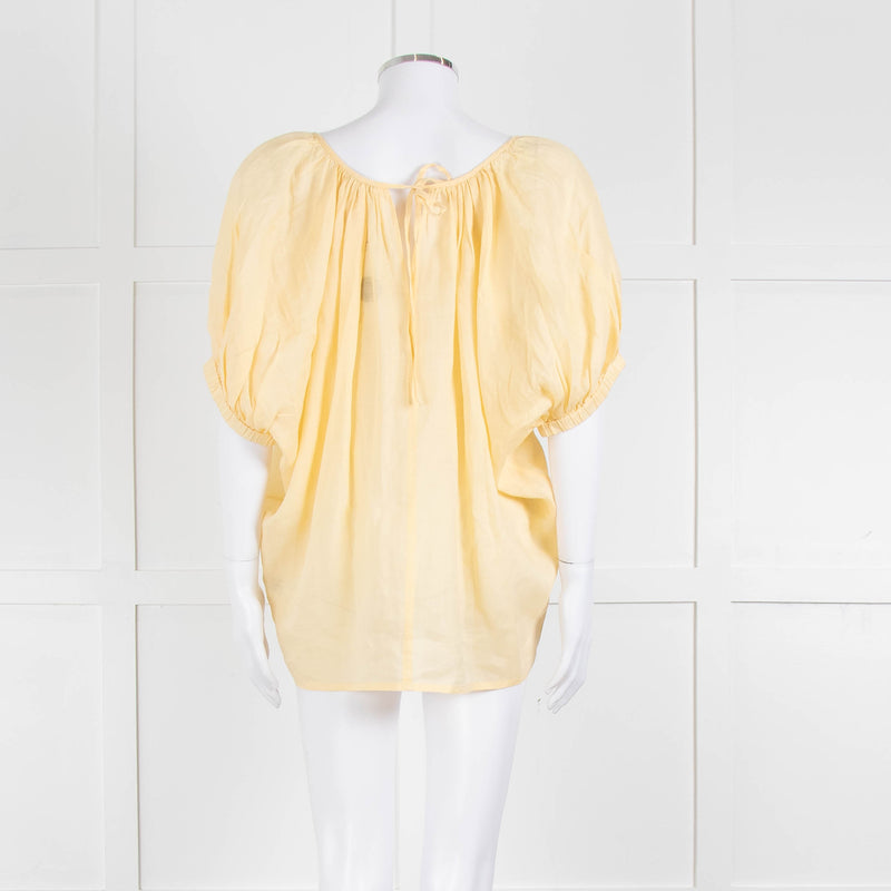 Joseph Yellow Cotton Oversized Top