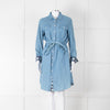 Draper James Denim Blue Belted Shirt Dress