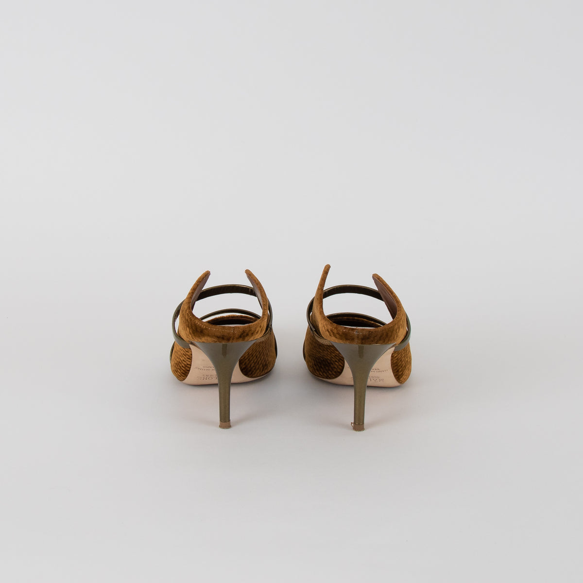 Malone Souliers Mustard And Gold Velvet Shoes
