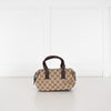 Gucci Mini GG Logo Canvas Boston Bag