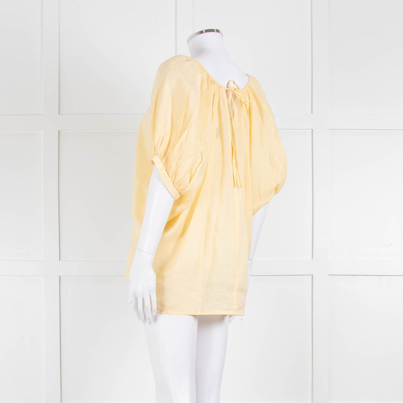 Joseph Yellow Cotton Oversized Top