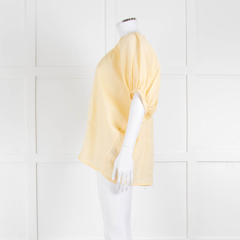 Joseph Yellow Cotton Oversized Top