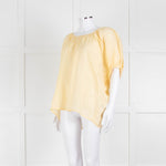 Joseph Yellow Cotton Oversized Top