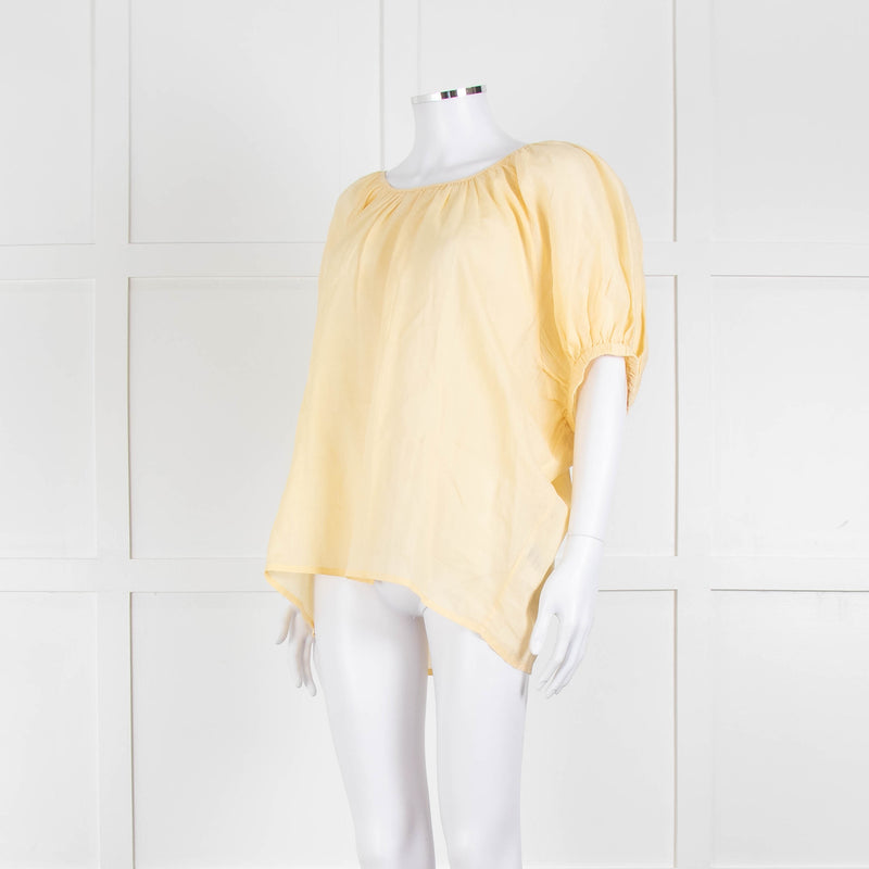 Joseph Yellow Cotton Oversized Top