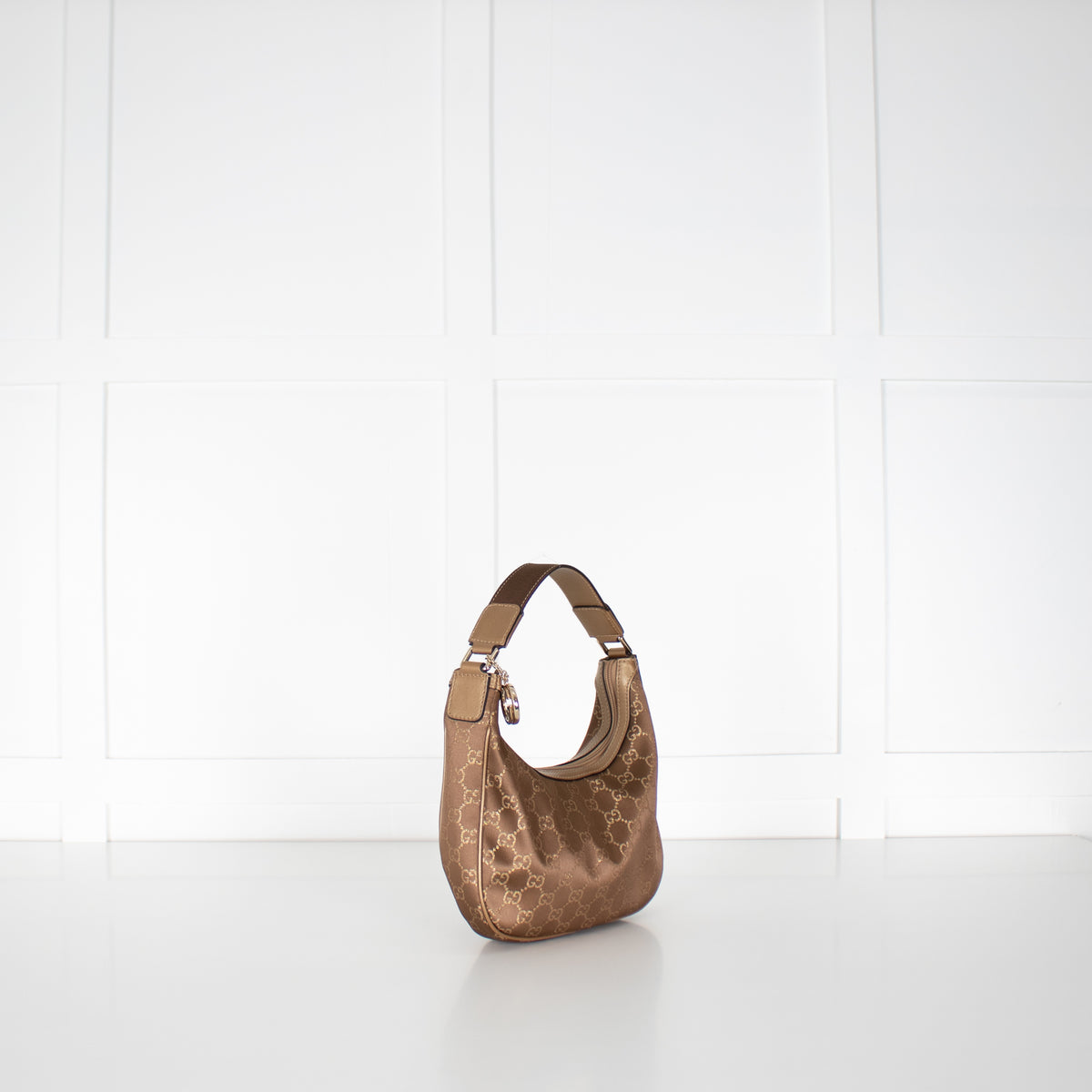 Gucci Gold GG Monogram Handbag