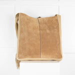 Isabel Marant Beige Suede Wide Stap Tote