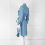 Draper James Denim Blue Belted Shirt Dress