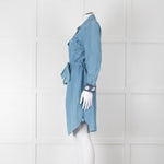 Draper James Denim Blue Belted Shirt Dress