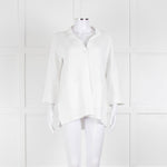Daniel & Mayer White Knit Front Pocket Jacket