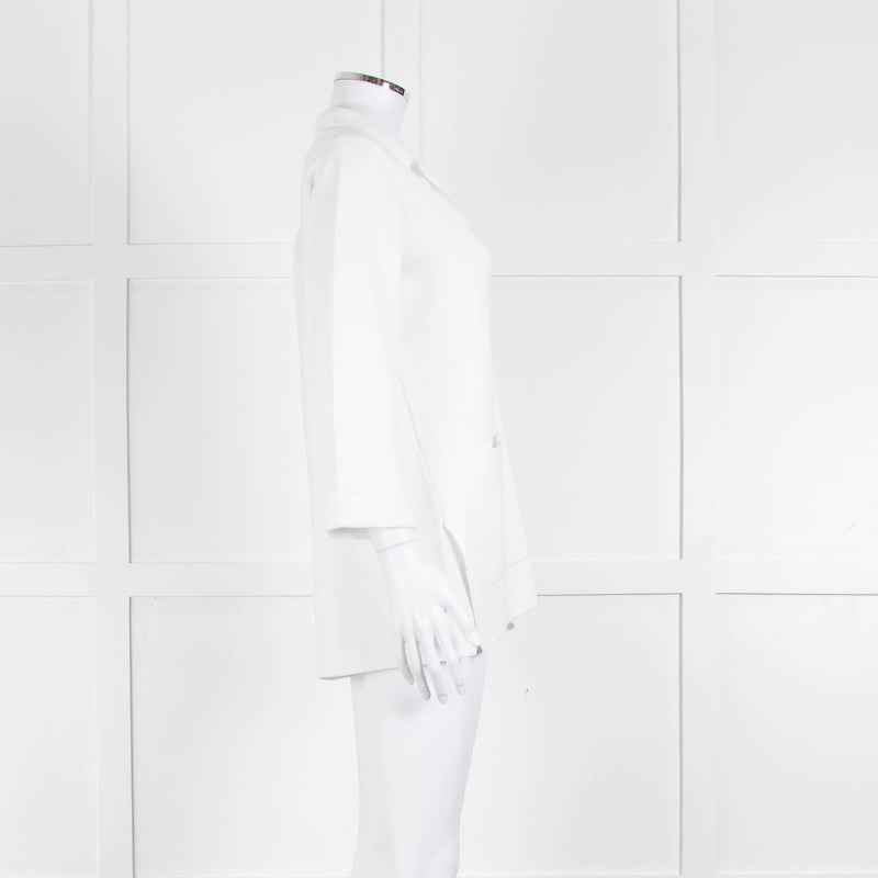 Daniel & Mayer White Knit Front Pocket Jacket