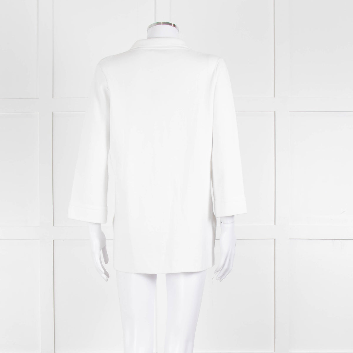 Daniel & Mayer White Knit Front Pocket Jacket