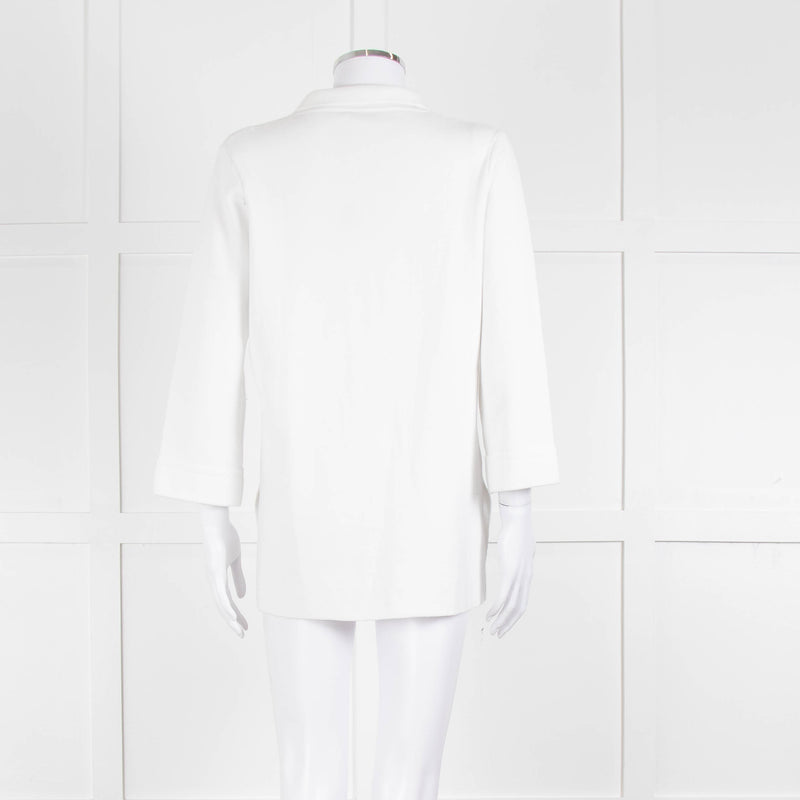 Daniel & Mayer White Knit Front Pocket Jacket