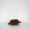 De Mellier Dark Brown Suede Midi New York Tote