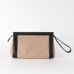 Kate Spade Tan Black Trim Clutch Bag