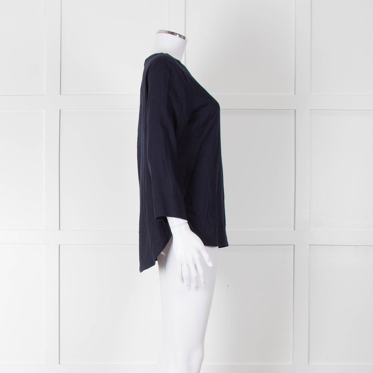 Second Female Navy Blue 3/4 Sleeve Top