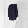 Second Female Navy Blue 3/4 Sleeve Top